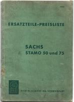 Sachs Stamo 50 Stamo 75 Ersatzteile onderdelenlijst (7726z), Verzenden, Zo goed als nieuw, Tractor en Landbouw