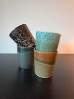 HK Living 70s Koffie Kopjes - Set van 4, Huis en Inrichting, Keuken | Servies, Keramiek, Ophalen of Verzenden, Zo goed als nieuw