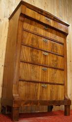 Antiek Dutch Strak mahoniehouten Chiffoniere Ladenkast 6laad, Ophalen, Gebruikt, 5 laden of meer, 50 tot 100 cm