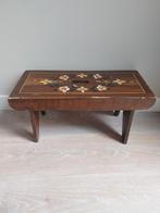 Handgemaakt zweeds voetenbankje/plantentafeltje, Minder dan 50 cm, Gebruikt, Ophalen of Verzenden, Rechthoekig