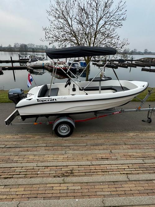 Topcraft  420 comfort Yamaha 8pk 4takt! €4950,- koopje!, Watersport en Boten, Vis- en Consoleboten, Zo goed als nieuw, Tot 10 pk