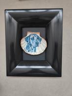 Lijst moet dalmatiër Delfts blauw cadeau handmade, Ophalen of Verzenden