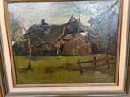 Jan Korthals Schilderij - Klassiek Landschap met Lijst 64x54, Antiek en Kunst, Ophalen