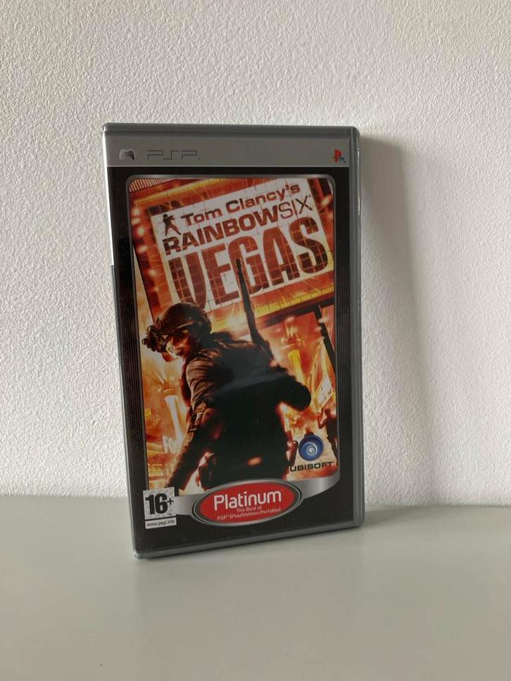 PSP spel - Rainbow Six Vegas, Spelcomputers en Games, Games | Sony PlayStation Portable, Gebruikt, Shooter, 1 speler, Vanaf 16 jaar