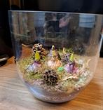 Glazen pot 10 voorjaarsbloeiers Hyacint Narcis Krokus Mos🪻, Ophalen, Overige soorten, Halfschaduw, In pot
