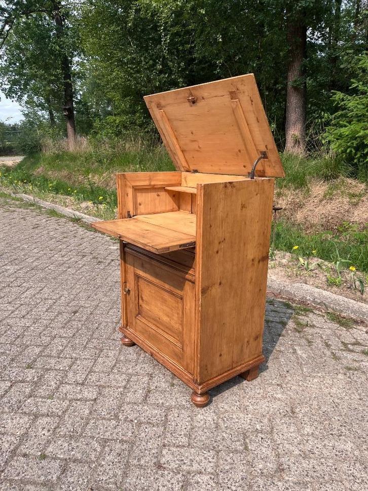 Authentiek | antiek secretaire | kabinet, Antiek en Kunst, Antiek | Meubels | Kasten, Ophalen