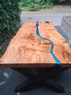Rivier Tafel Luna Design, 100 tot 150 cm, Eikenhout, Ophalen of Verzenden, 75 cm of meer