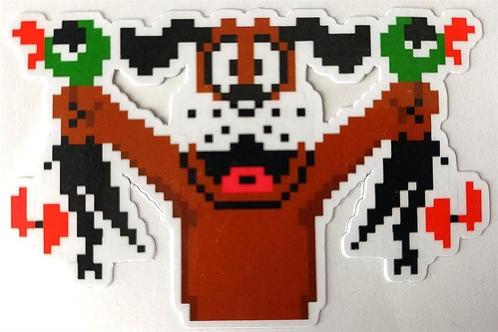 DUCK HUNT Hond NES Bartop Vinyl Arcade Game Sticker ., Verzamelen, Stickers, Nieuw, Verzenden