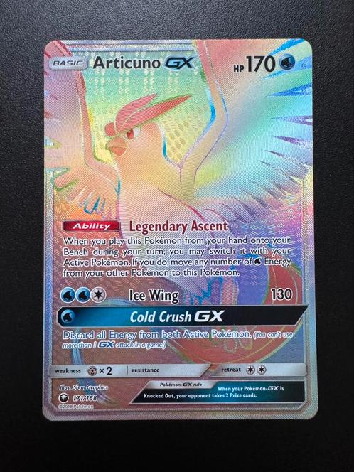 Articuno GX (CES171) - Near Mint++ - Celestial Storm, Hobby en Vrije tijd, Verzamelkaartspellen | Pokémon, Nieuw, Losse kaart