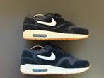 Nike Air Max 1 ‘Suede Pack’ black gumsole maat 45 (2013)., Verzenden, Zwart, Nike, Gedragen