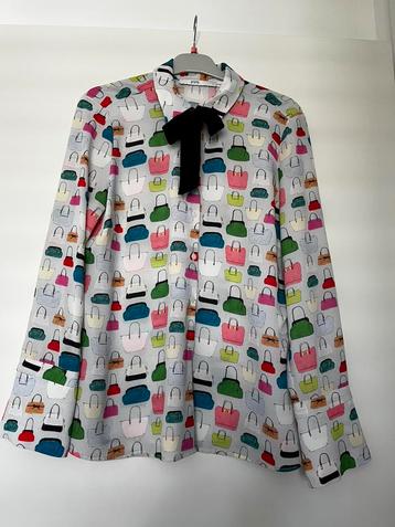 ZGAN! Mooie Steps blouse met handtas patronen maat L! beschikbaar voor biedingen