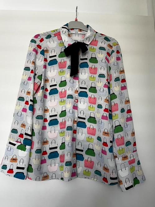 ZGAN! Mooie Steps blouse met handtas patronen maat L!, Kleding | Dames, Blouses en Tunieken, Zo goed als nieuw, Maat 42/44 (L)