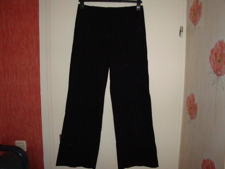Lange zwarte pantalon / broek. Maat 38., Kleding | Dames, Broeken en Pantalons, Zo goed als nieuw, Maat 38/40 (M), Zwart, Lang