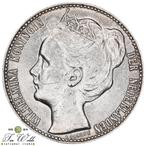 Nederland 1 Gulden 1908, Postzegels en Munten, Munten | Nederland, Zilver, Koningin Wilhelmina, 1 gulden, Ophalen of Verzenden