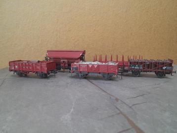 Fleischmann set van meerdere wagons (5 stuks!) beschikbaar voor biedingen