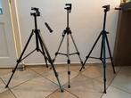 Drie statieven, Velbon DV-45, Silk U 6000 en  Brandridge 405, Ophalen, Gebruikt, Minder dan 150 cm, Driepoot