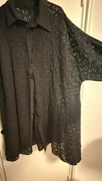 Zwarte kanten blouse/tuniek Mat L/XL, Kleding | Dames, Grote Maten, Mat fashion, Ophalen of Verzenden, Zo goed als nieuw, Blouse of Tuniek
