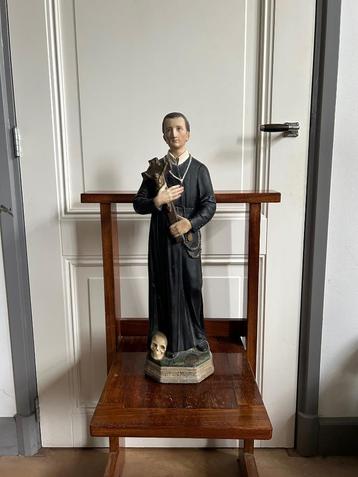 Mooi antiek beeld van de heilige Gerardus van Majella, 60 cm beschikbaar voor biedingen