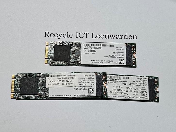 Intel 180gb m.2 ssd strip, Computers en Software, Harde schijven, Gebruikt, Laptop, Intern, SSD, Ophalen of Verzenden