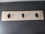 Houten kapstok met 3 haken – landelijke stijl, Huis en Inrichting, Woonaccessoires | Kapstokken, Wandkapstok, Gebruikt, Ophalen of Verzenden