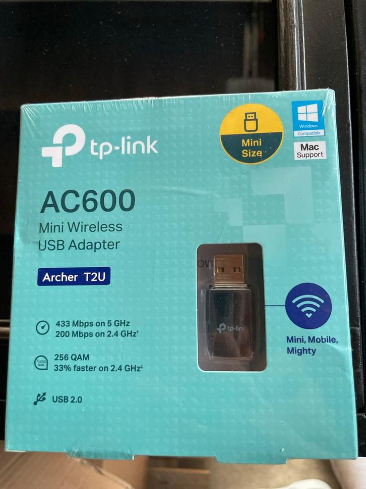 TP-Link AC600 Mini Draadloze USB Adapter - Nieuw!, Computers en Software, Netwerkkaarten, Nieuw, Extern, Ophalen of Verzenden