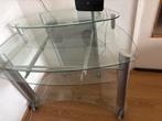 Glazen computer bureau, Huis en Inrichting, Ophalen of Verzenden, Zo goed als nieuw, 70 tot 120 cm