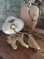 Koperen wandlamp paardenhoofd wand lamp paarden hoofd, ., Ophalen of Verzenden, Zo goed als nieuw, .