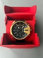 Diesel horloge Megachief DZ4344 nooit gedragen, geen krassen, Leer, Polshorloge, Nieuw, Ophalen