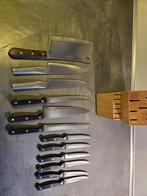 BK Messen Set incl. Blok, Global Groentemessen, Hakmes, Huis en Inrichting, Keuken | Bestek, Ophalen, Gebruikt, Rvs of Chroom