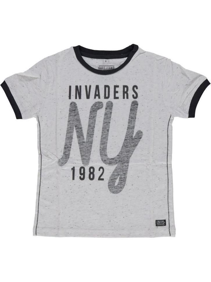 CARS JEANS zomer shirt ecru antra antraciet maat 176 16, Kinderen en Baby's, Kinderkleding | Maat 176, Zo goed als nieuw, Jongen