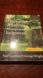 Decision analysis for management judgment - Paul Goodwin & G, Ophalen of Verzenden, Beta