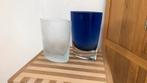 Mooie glazen vazen van Krosno, Huis en Inrichting, Blauw, Ophalen of Verzenden, Minder dan 50 cm, Glas