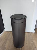 Brabantia push bin prullenbak 30L platinum, Huis en Inrichting, Woonaccessoires | Prullenbakken, Ophalen, Gebruikt, 50 tot 75 cm