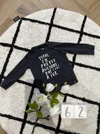 ZGAN zwart z8 baby newborn longsleeve shirt trui top 62 prin, Kinderen en Baby's, Babykleding | Maat 56, Jongetje of Meisje, Z8