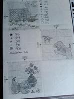 borduurpatroontjes van Dribbel, Hobby en Vrije tijd, Borduren en Borduurmachines, Ophalen of Verzenden, Zo goed als nieuw, Patroon