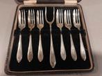 Vintage Verzilverde Visbestekset in Cassette, Ophalen of Verzenden
