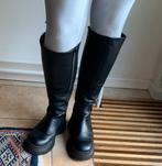 STEVE. MADDEN.  kniehoogte leren laarzen maat 38, Ophalen of Verzenden, Zo goed als nieuw, Zwart, Hoge laarzen
