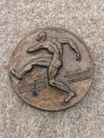 Bronzen penning voetbal olympische spelen Loeki metz, Ophalen of Verzenden, Overige materialen
