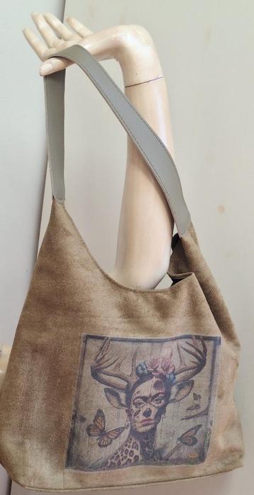 Frida Kahlo geïnspireerde groene polyester schoudertas nieuw beschikbaar voor biedingen
