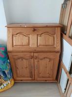 Grenen secretaire, Huis en Inrichting, Kasten | Kledingkasten, Ophalen, Met deur(en), 50 tot 100 cm, Zo goed als nieuw