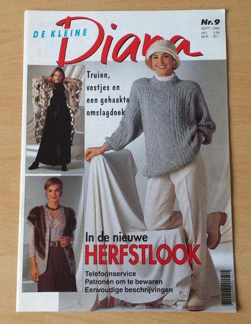 Haken - De Kleine Diana - nr.9 - sept. 1994, Hobby en Vrije tijd, Breien en Haken, Gebruikt, Haken, Patroon of Boek, Ophalen of Verzenden