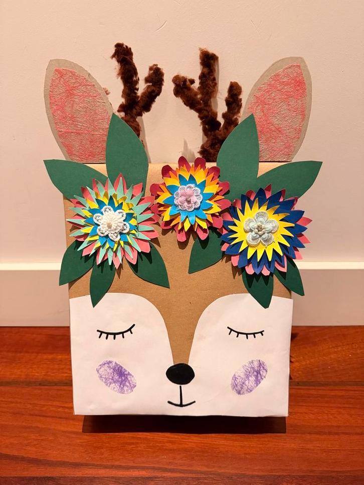 Sinterklaas Surprise voor meisje.  Hertje - Handgemaakt!, Diversen, Sinterklaas, Nieuw, Ophalen of Verzenden