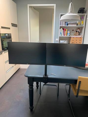 2x Aoc 24G2/BK 144hz gaming monitor op monitor arm beschikbaar voor biedingen