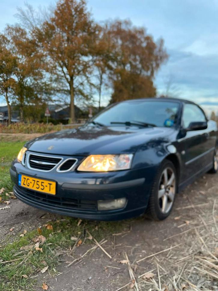 Saab 9.3 Cabrio Royal Blue LPG 2004, Auto's, Saab, Particulier, ABS, Airbags, Airconditioning, Boordcomputer, Centrale vergrendeling