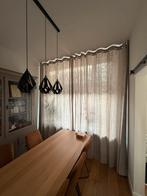 Gordijnen 3m hoog incl. rails grijs/beige(300 & 210cm breed), Huis en Inrichting, Ophalen, Gebruikt, Beige, 200 cm of meer