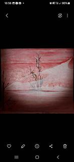 Abstract Landschap Schilderij - Olieverf op Doek, Ophalen of Verzenden