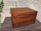 Zeer grote antieke bestekkist / verzamelaars kist, Ophalen of Verzenden