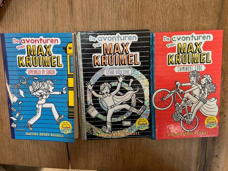 Max Kruimel boeken deel 1, 2 en 3, Boeken, Humor, Zo goed als nieuw, Verhalen, Ophalen of Verzenden