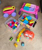 Grote set megablocks met tafel en kar, Ophalen, Zo goed als nieuw