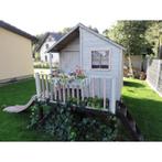 Speelhuisje buiten |  type Giraf I Met glijbaan mogelijk, Safari speelhuisjes, Groenestraat 34, 6669DS Dodewaard, Mail@wellestuinhout.nl